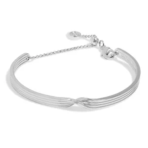Twist Bangle Bar Silver Plated Bracelet 7887 Joma Jewellery
