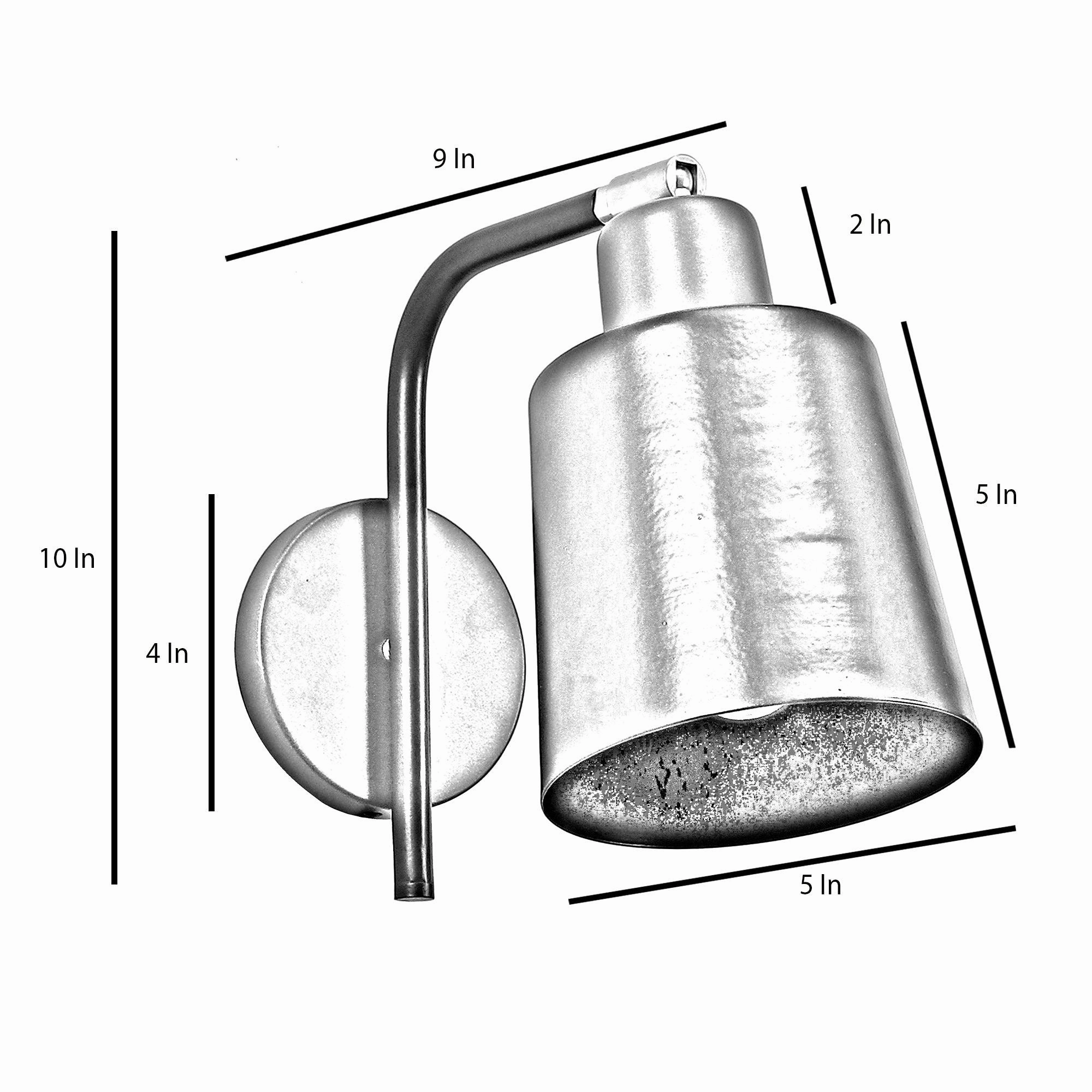 Two-Way Black Metal Wall Light by SS Lightings