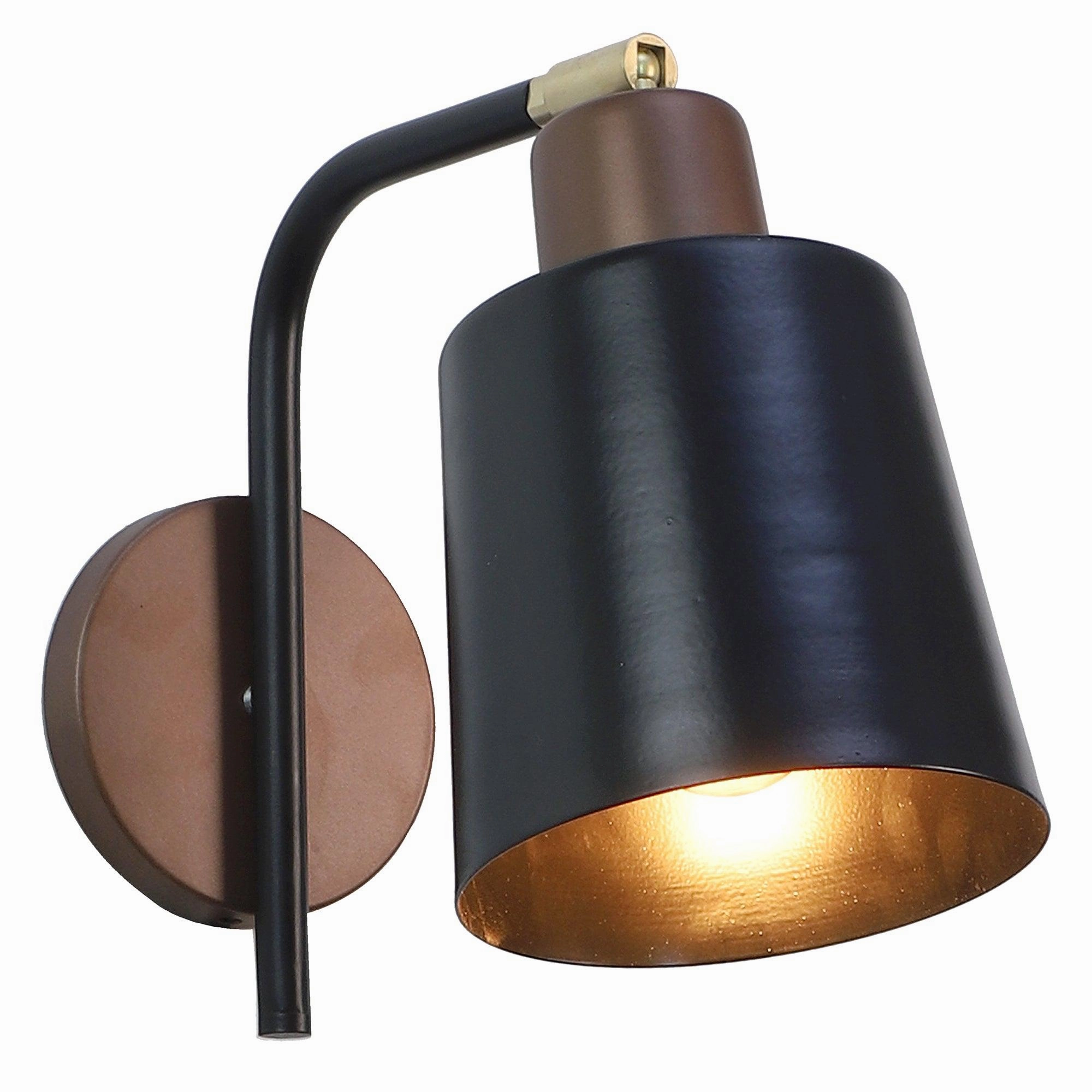 Two-Way Black Metal Wall Light by SS Lightings