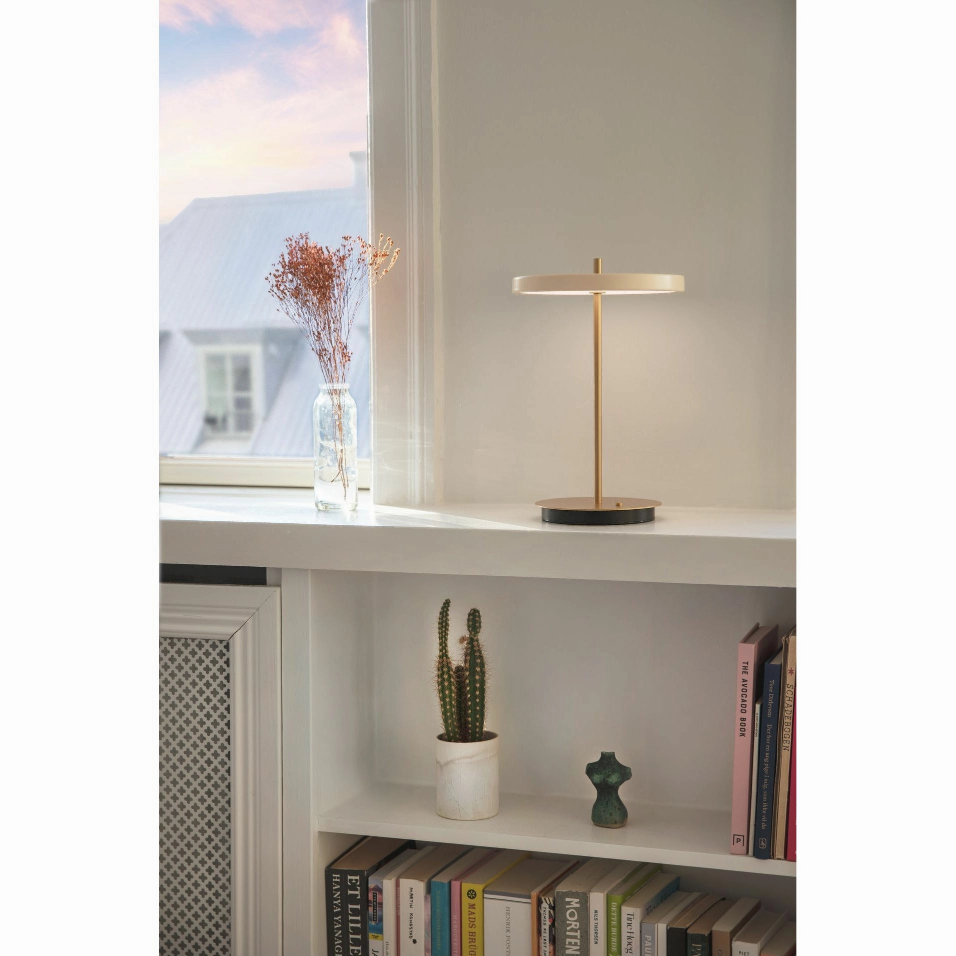 Umage Asteria Move Table Lamp, Pearl White