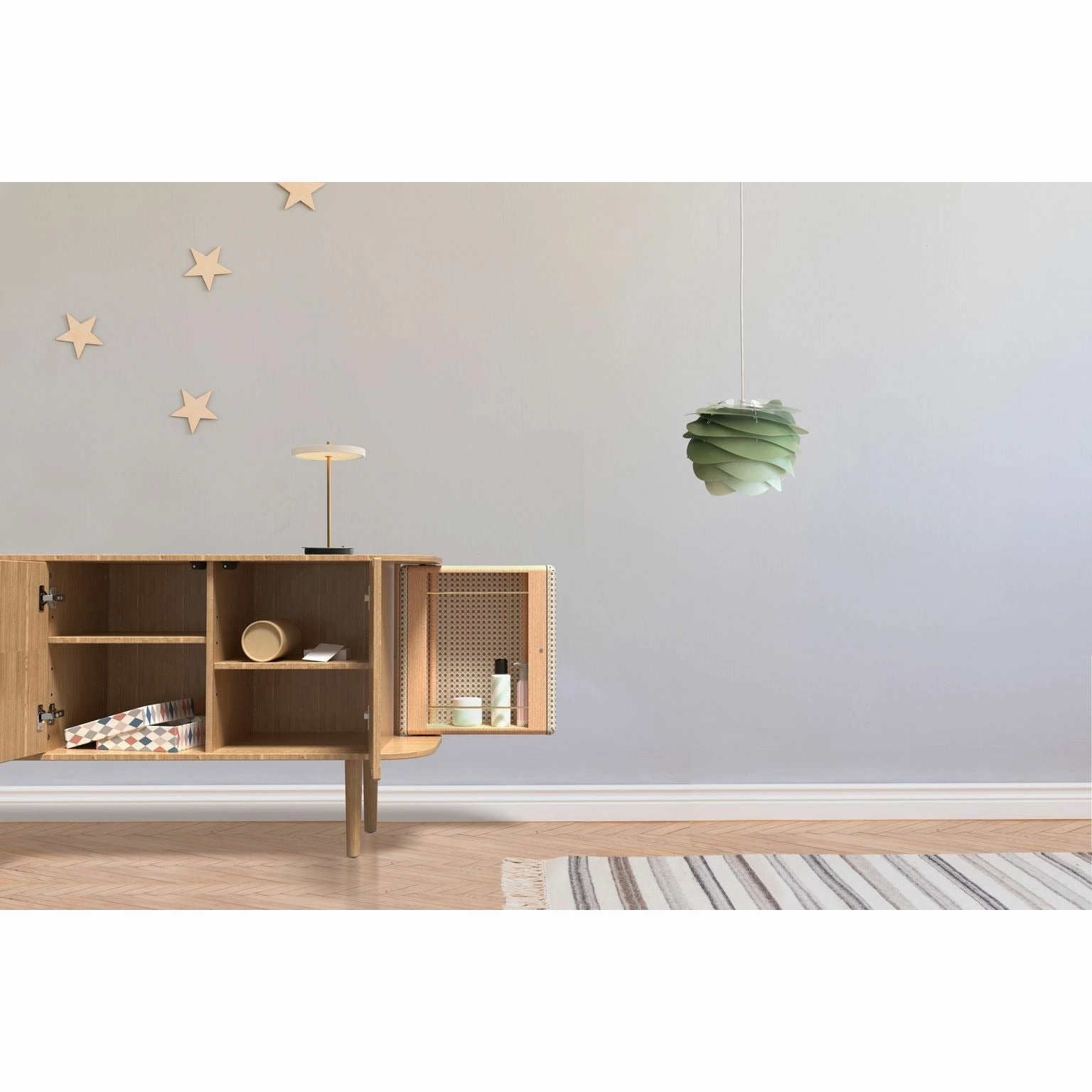 Umage Asteria Move Table Lamp, Pearl White