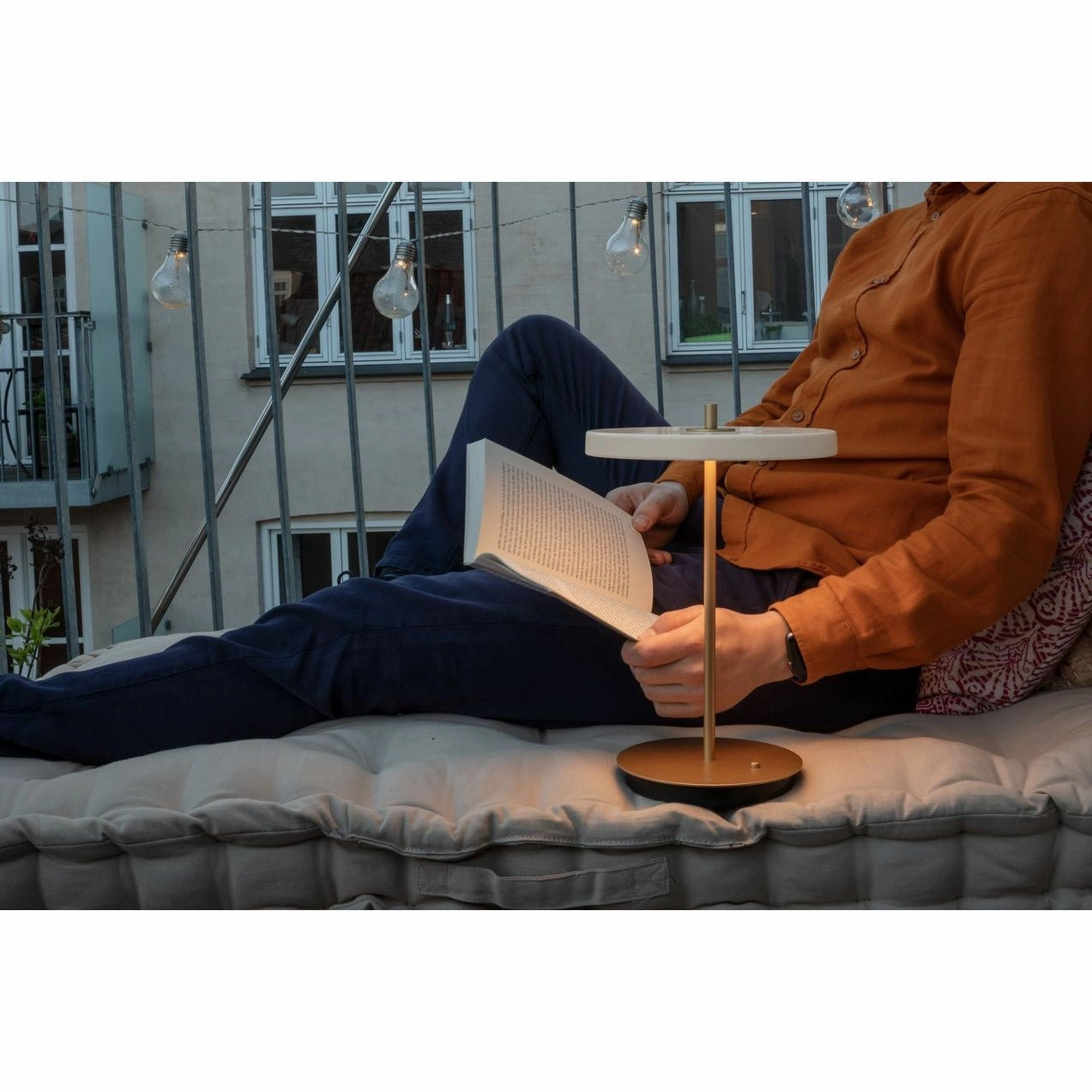 Umage Asteria Move Table Lamp, Pearl White