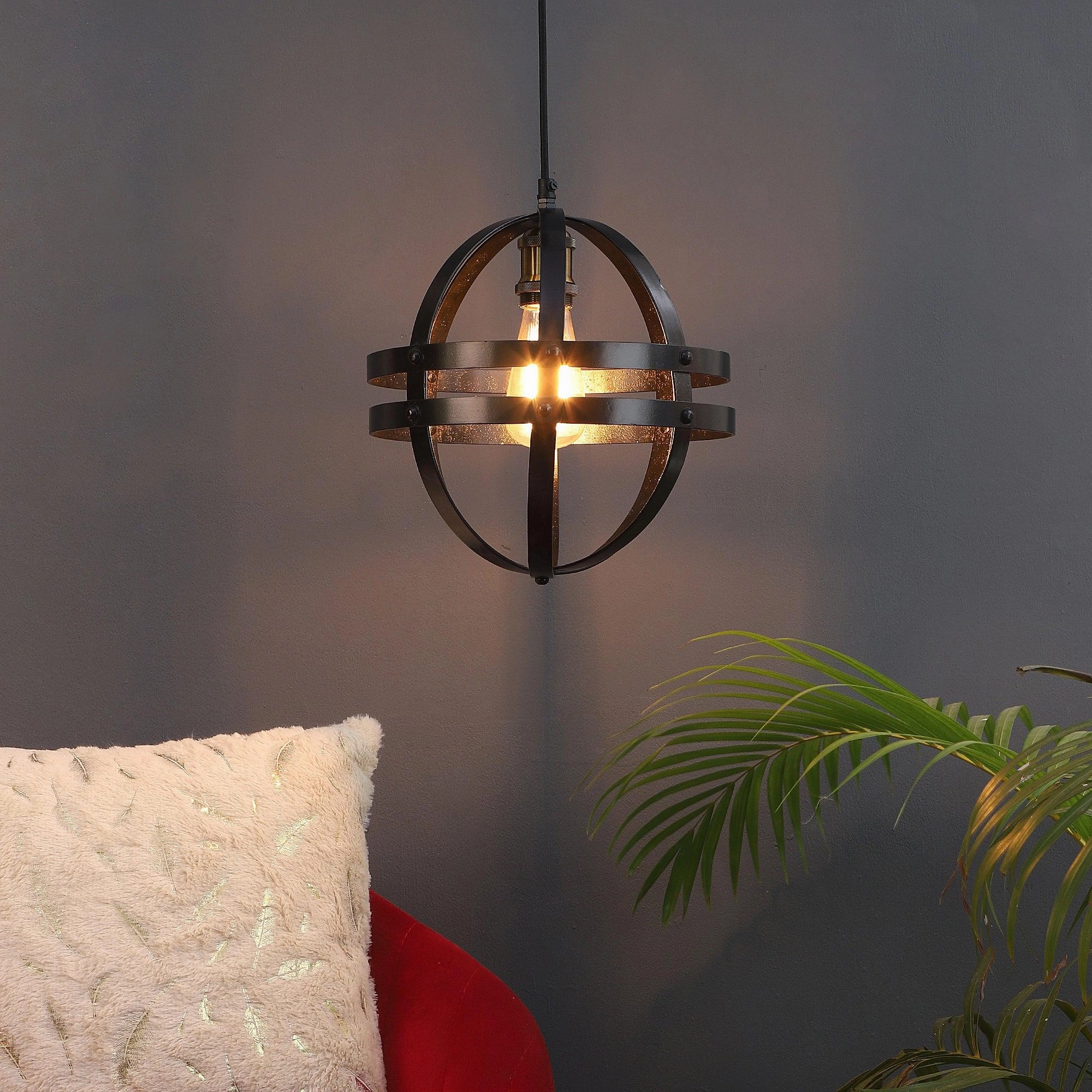 USD Black Metal Hanging Light by SS Lightings