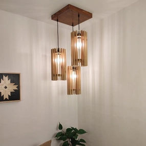 Ventus Beige Cluster Hanging Lamp (BULB NOT INCLUDED) contemporary ceiling fixture