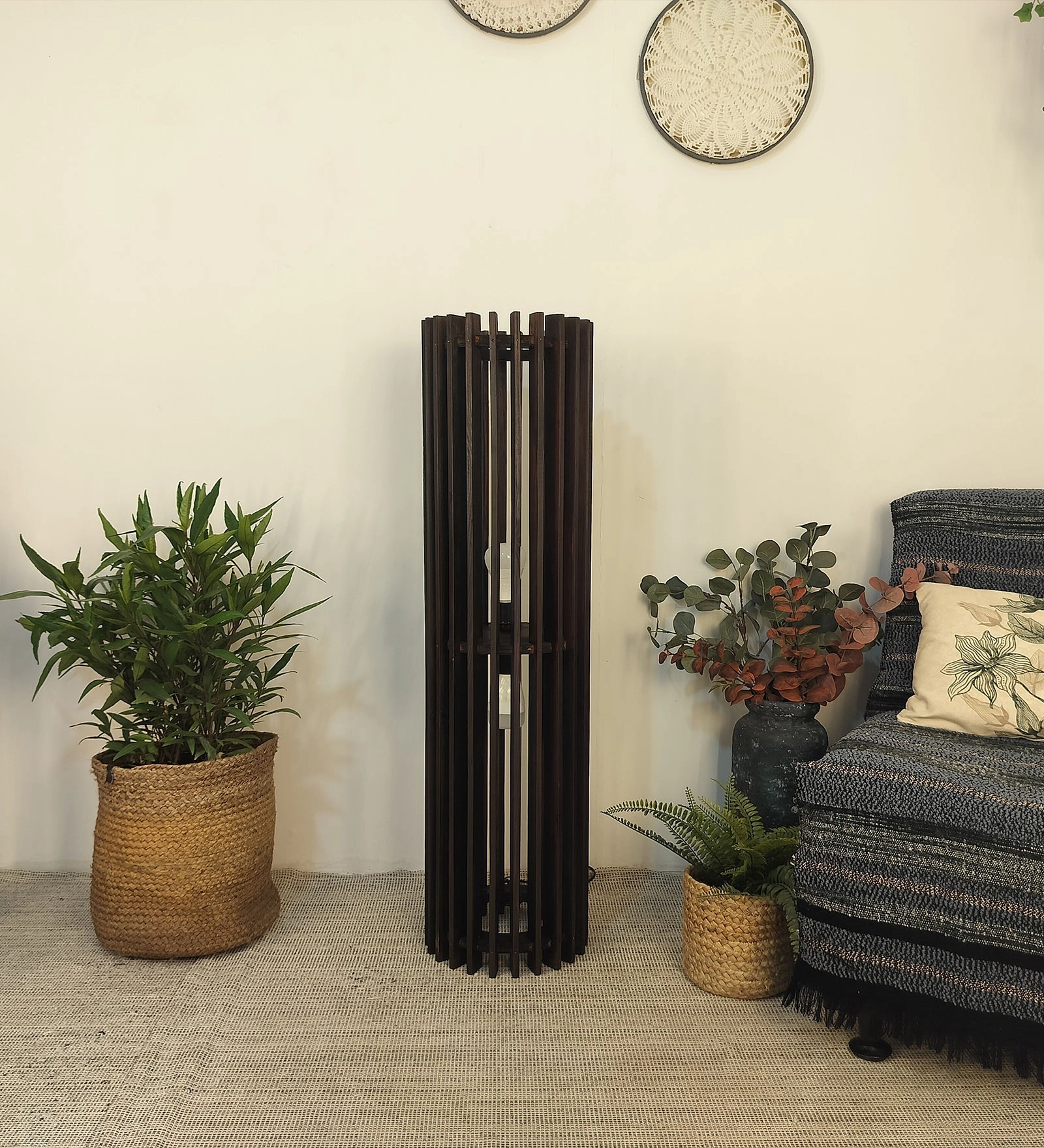 Ventus Duo Wooden Floor Lamp (BULB NOT INCLUDED) garden LED light