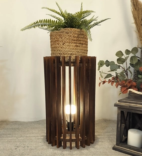 Ventus Sidekick Wooden Floor Lamp (BULB NOT INCLUDED) garden LED light