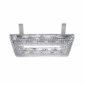 Vesuvius Circular 26 Light Crystal & Chrome Ceiling Pendant minimalist ceiling light