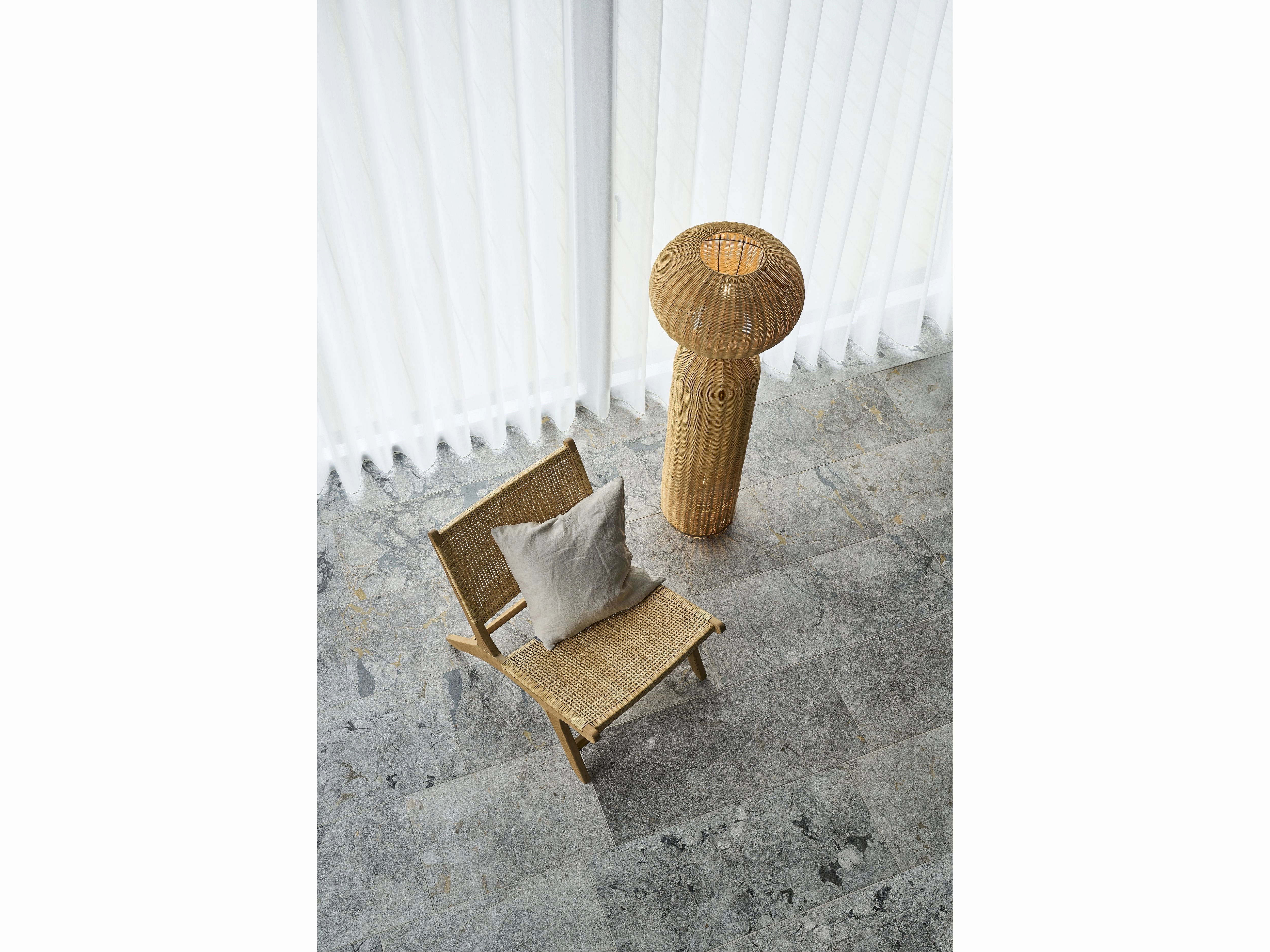 Villa Collection Vinka Floor Lamp ?x H 50x130 Cm, Natural