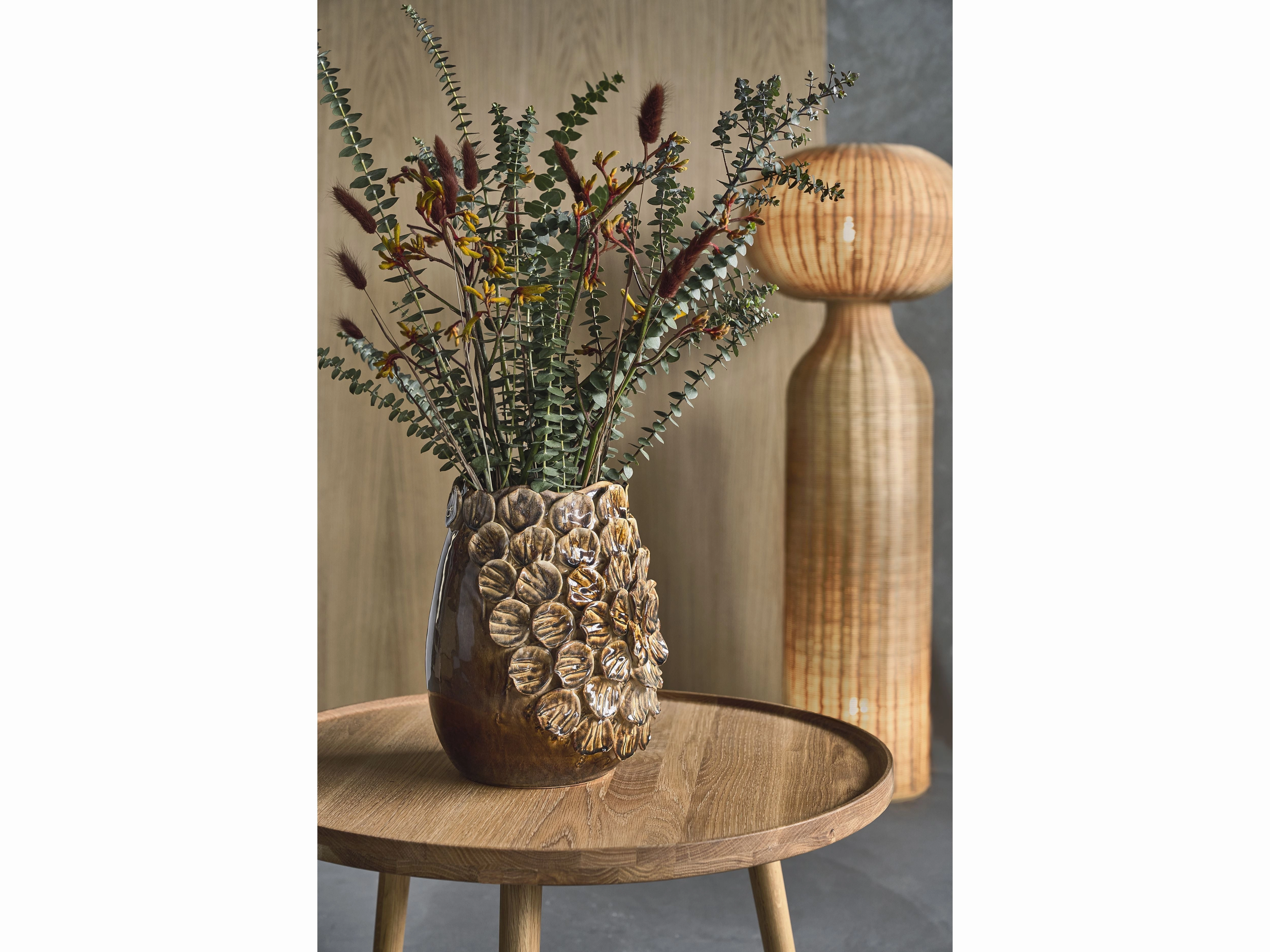 Villa Collection Vinka Floor Lamp ?x H 50x130 Cm, Natural