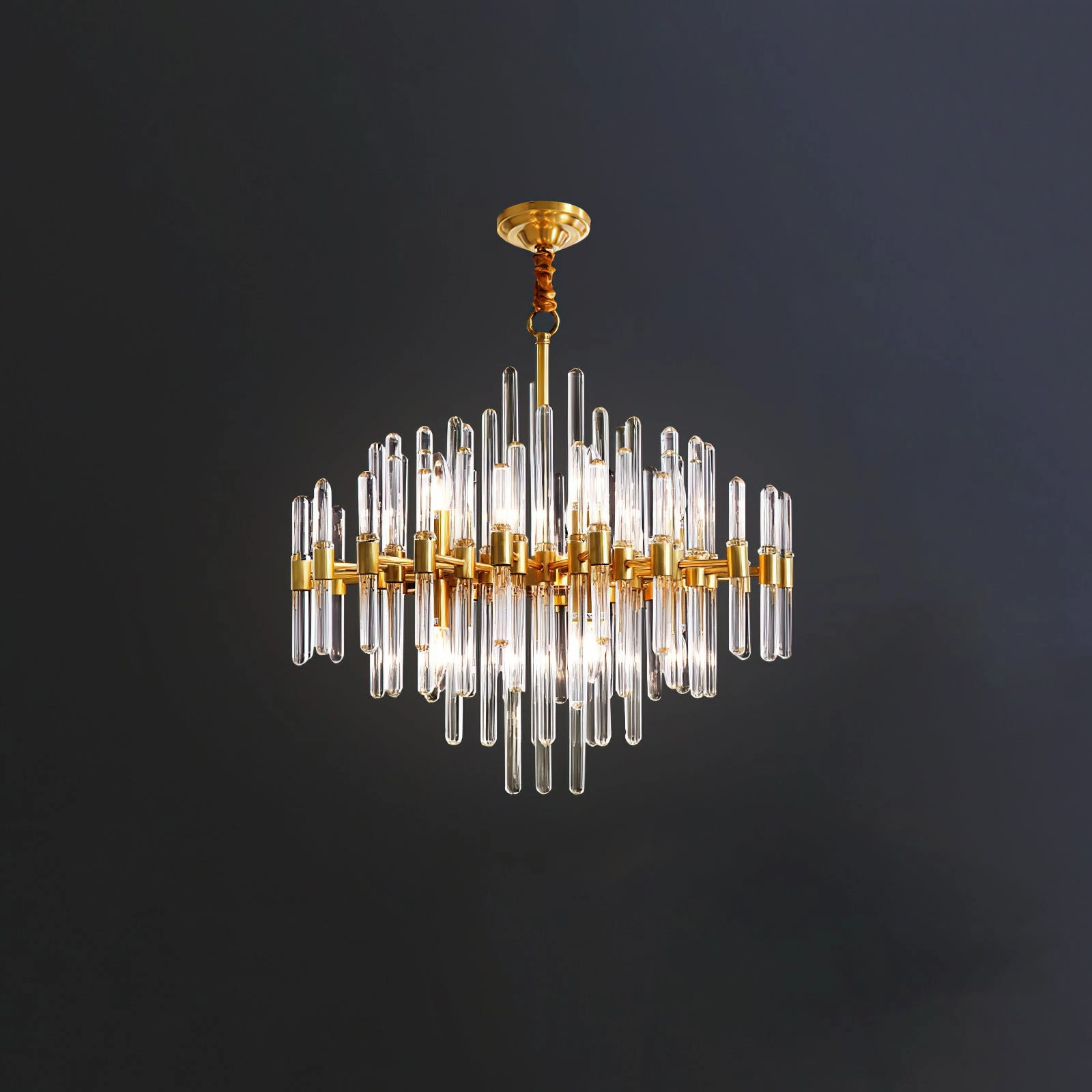 Vintage Antique Brass Chandelier