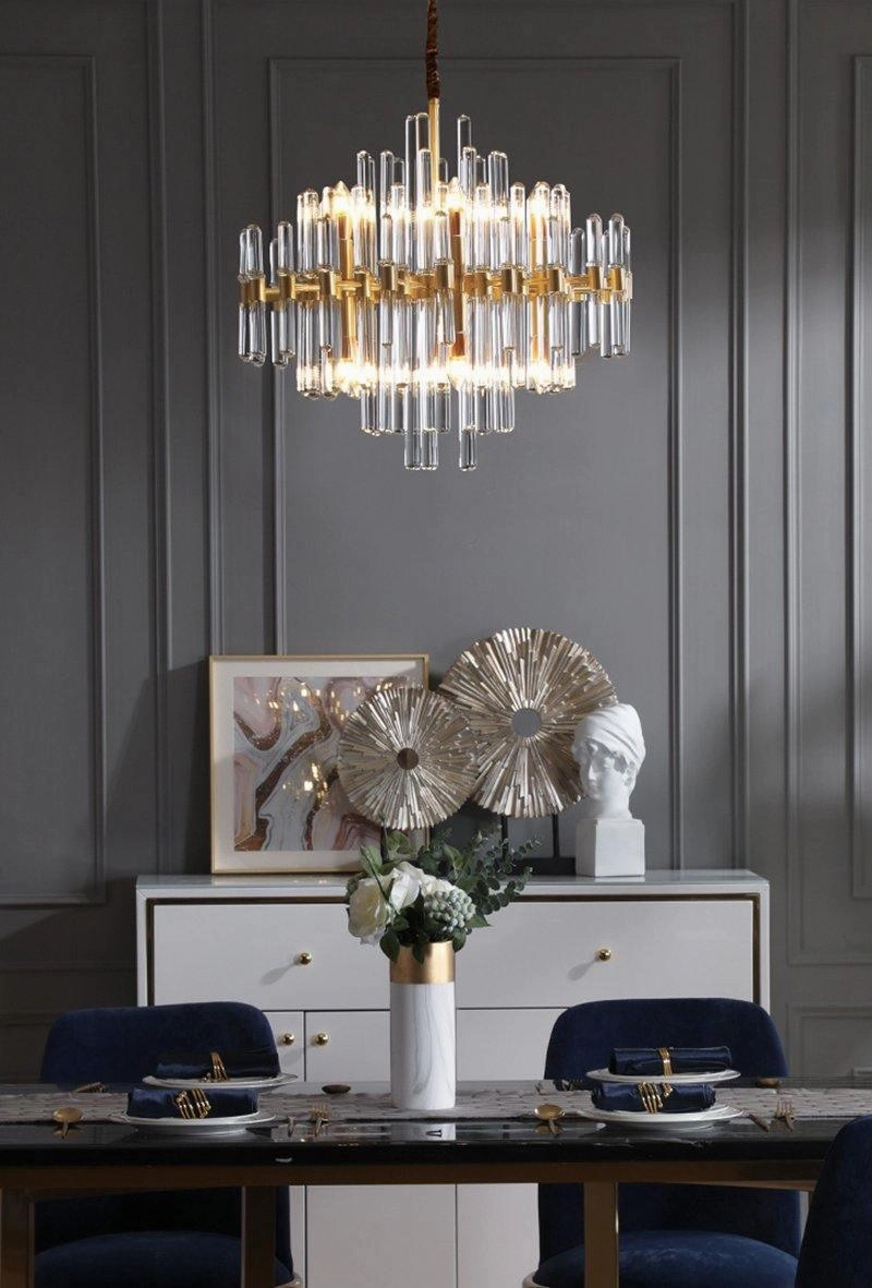 Vintage Antique Brass Chandelier