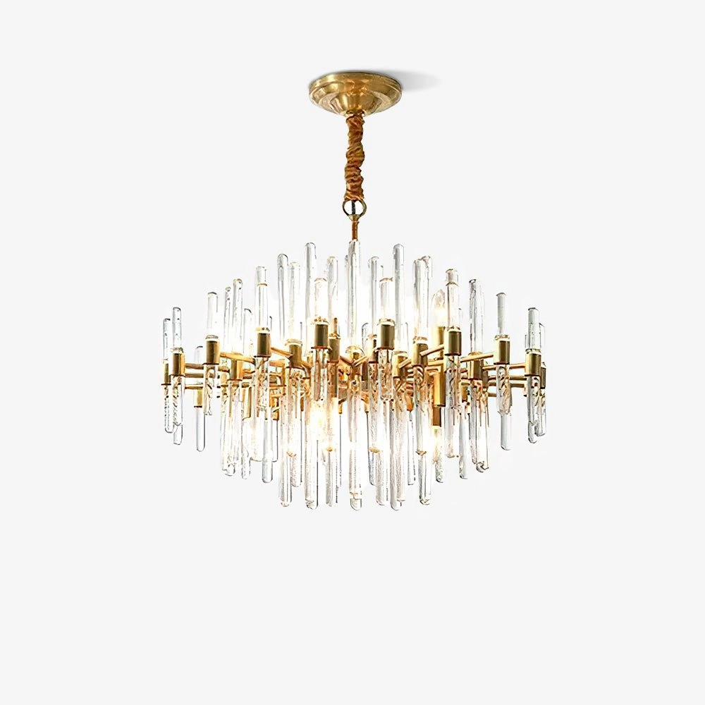 Vintage Antique Brass Chandelier