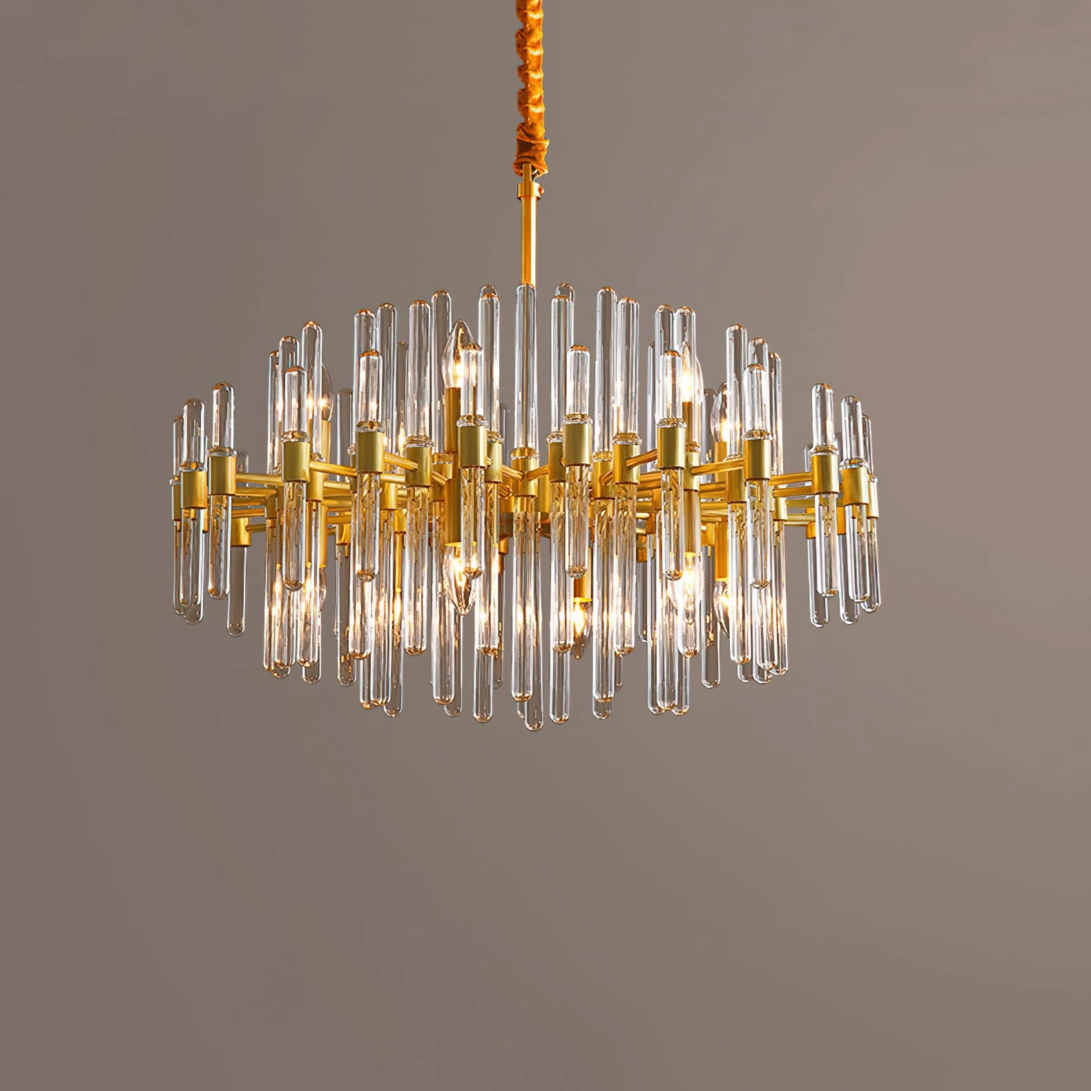 Vintage Antique Brass Chandelier