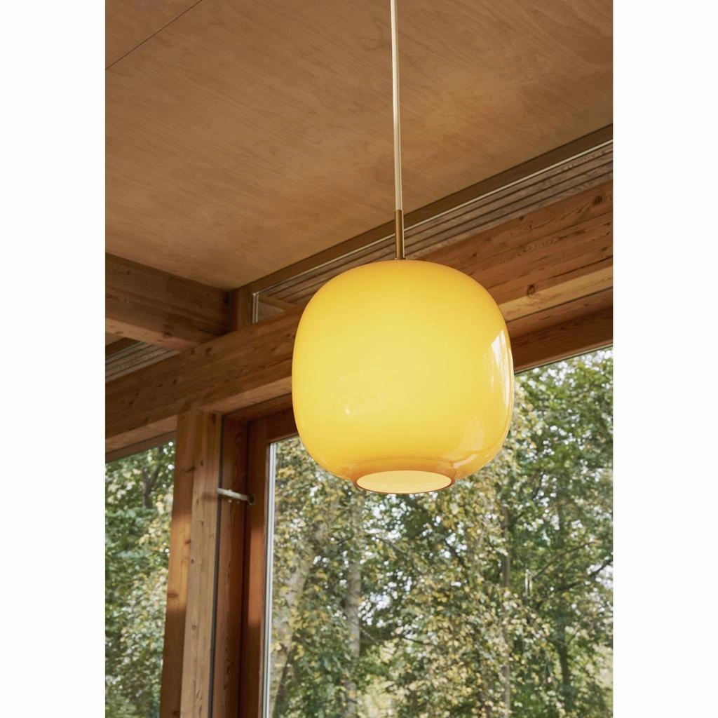 VL45 RADIOHUS PENDEL 175 GLOSSY AMBER GLAS - LOUIS POULSEN
