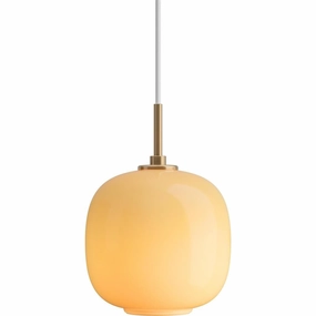 VL45 RADIOHUS PENDEL 175 GLOSSY AMBER GLAS - LOUIS POULSEN flush mount chandelier
