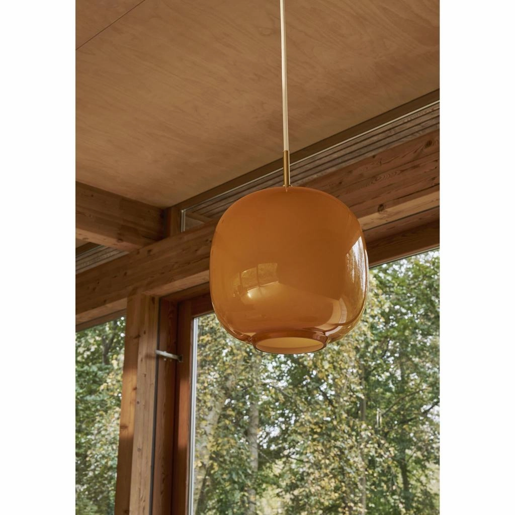 VL45 RADIOHUS PENDEL 250 AMBER GLAS