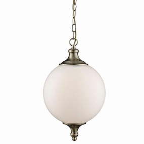 Vulcan 1 Light Brass & Opal Glass Ceiling Pendant simple ceiling design light