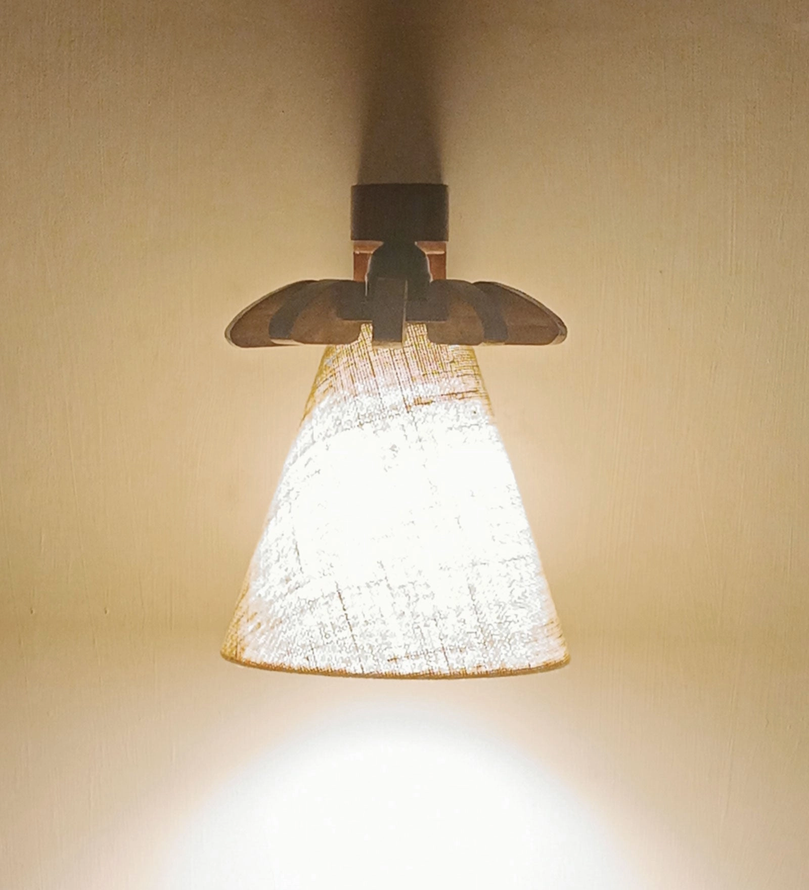 Whirl Brown Wooden Wall Light (BULB NOT INCLUDED)