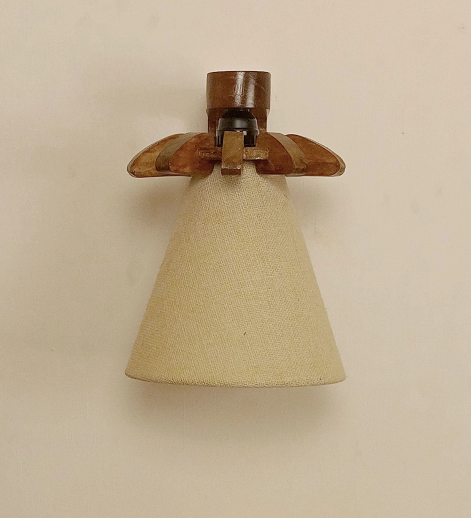 Whirl Brown Wooden Wall Light (BULB NOT INCLUDED)
