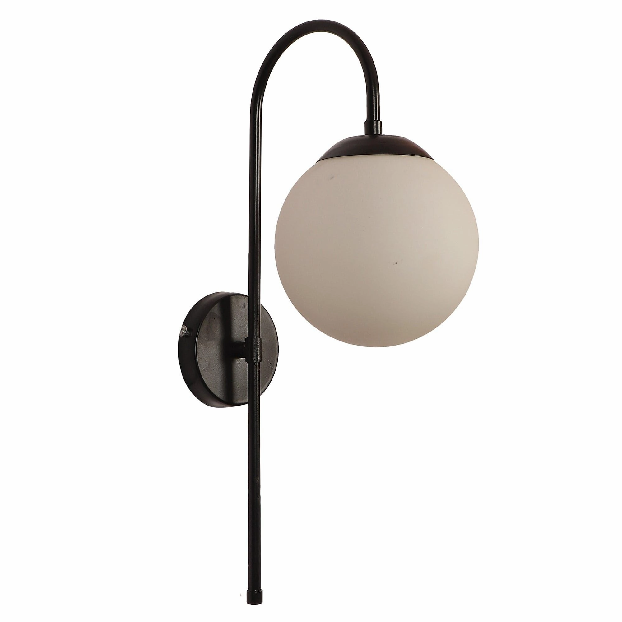 White and Black  Iron Wall Light