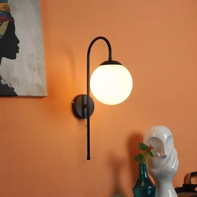 White and Black  Iron Wall Light vintage desk lamp