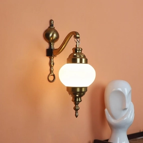 White And Gold Aluminium Single  Wall Lights vintage desk lamp