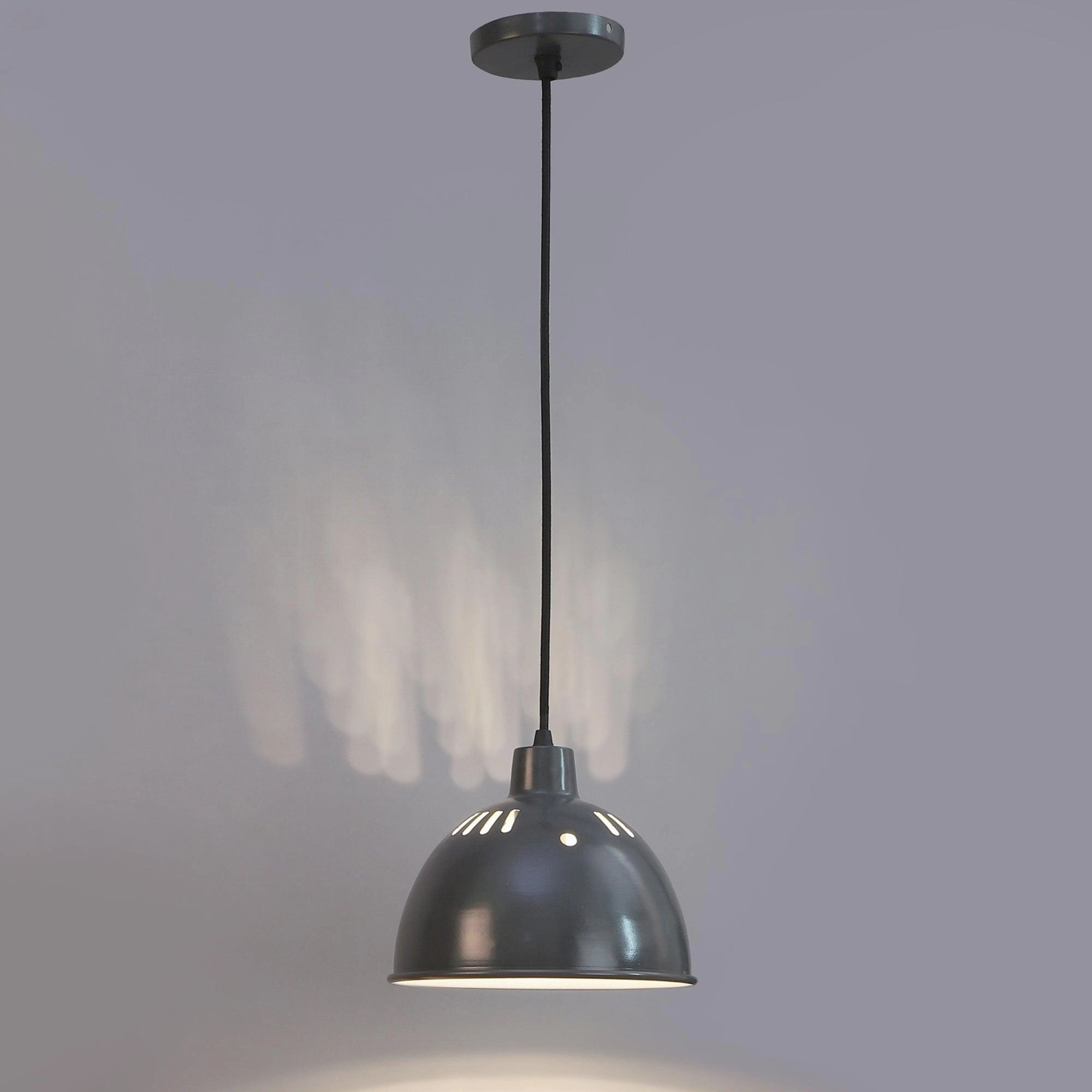 White Grey Metal Hanging Light by SS Lightings