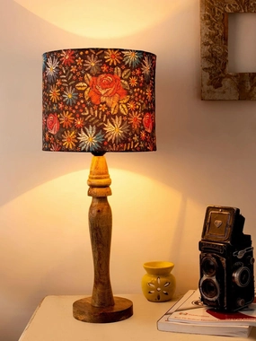 Wooden Black Floral Stich Lamp Louis Poulsen chandelier