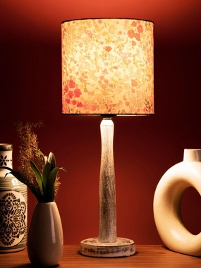Wooden Brown Log Lamp with Green Chaos Shade Louis Poulsen chandelier