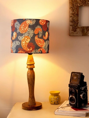 Wooden Colorful Ambee Print Lamp Louis Poulsen chandelier