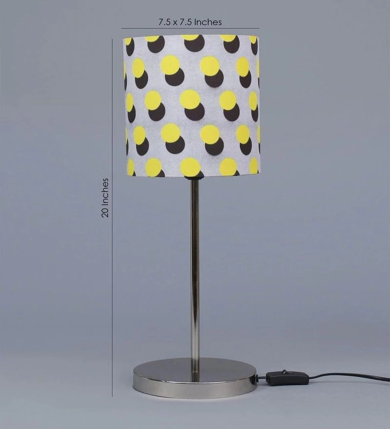Yellow Polka Lamp