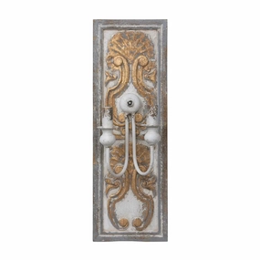 Yvonne Wood & Iron Wall Sconce rechargeable bedside light