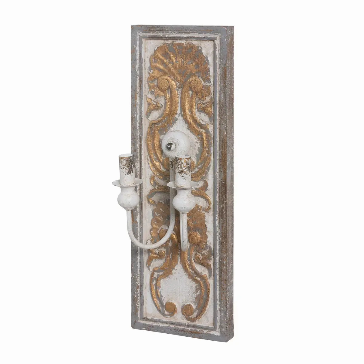 Yvonne Wood & Iron Wall Sconce